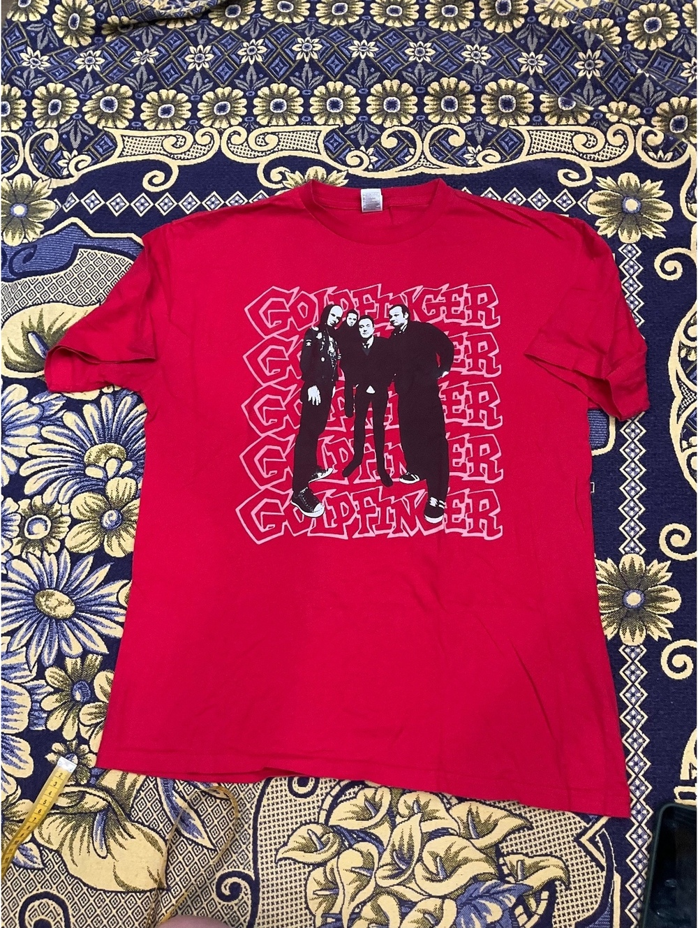 Goldfinger Red Graphic Band T-Shirt Size XL